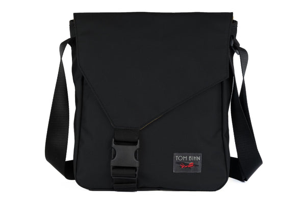 Medium Cafe Bag in Black Ballistic with Marigold 210 Cerylon interior.